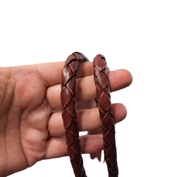 Vintage Hidesign Genuine Leather Women's Burgundy Shoulder Bag - Picture 4 of 16